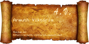 Armuth Viktória névjegykártya